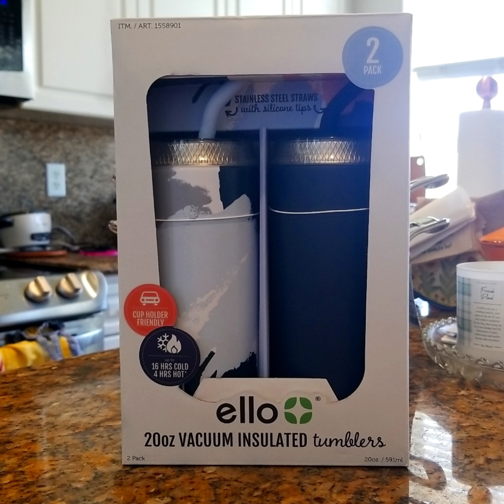 Ello 2 20oz insulated tumblers